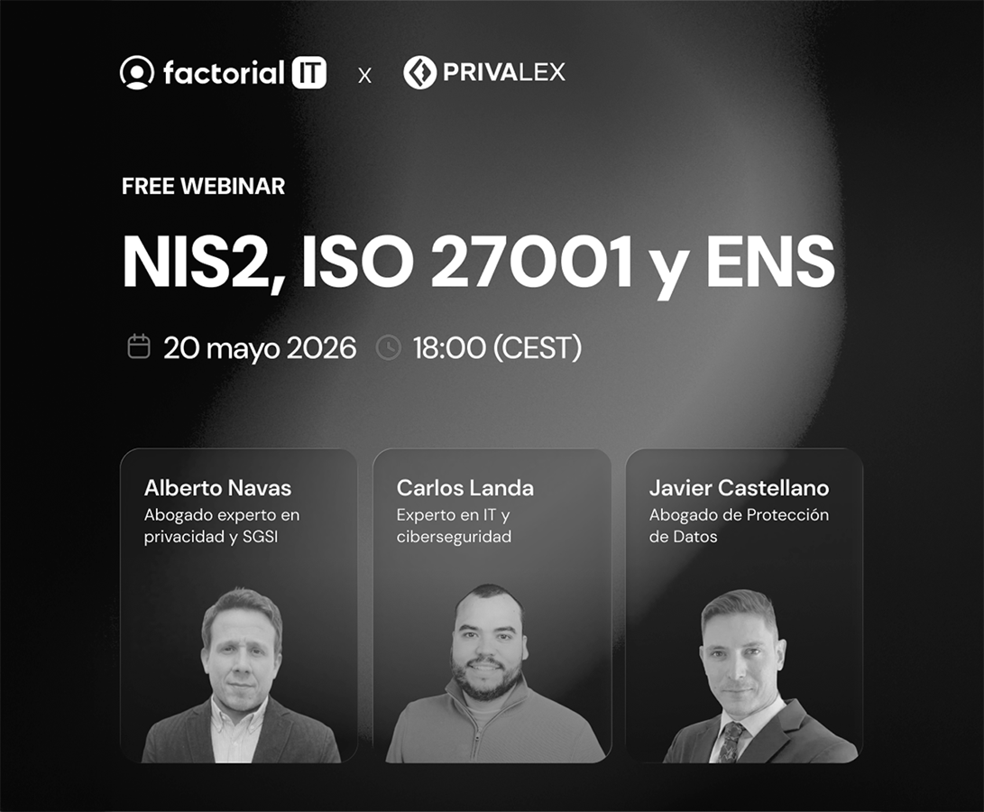 WEBINAR | NIS2, ISO 27001 and ENS: how to prepare your company to comply